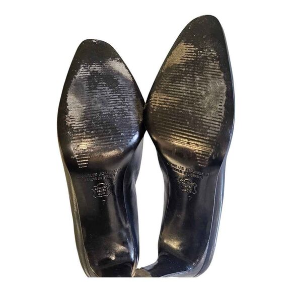 Vintage Charles Jourdan Navy Blue Heels 7 - Picture 7 of 10